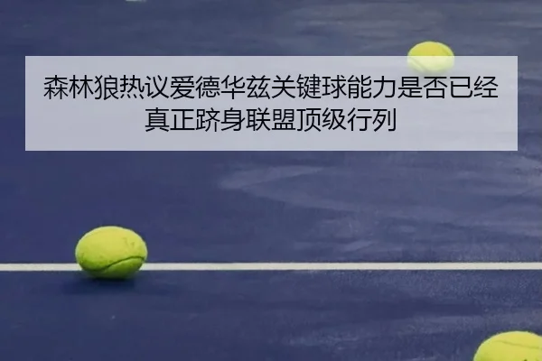 森林狼热议爱德华兹关键球能力是否已经真正跻身联盟顶级行列